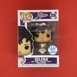 Funko Pop! Rocks #206 Selena White Dress Diamond Collection Shop Exclusive