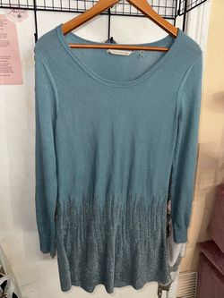 Soft Surroundings Blue Knit Sweater Tunic