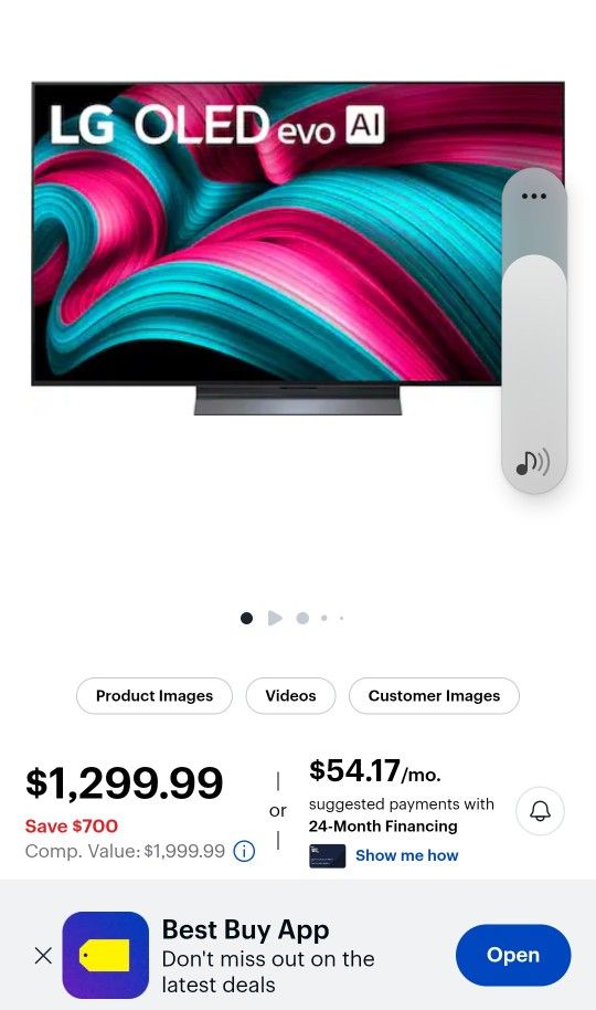 55" LG OLED evo AI C5 4K TV