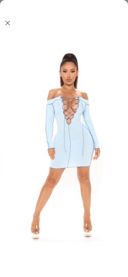Lace up mini dress ! Size Small