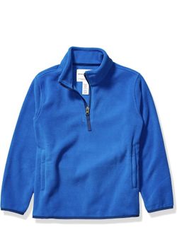 Amazon Essentials Boys and Toddlers' Polar Fleece Quarter-Zip Pullover Jacket 