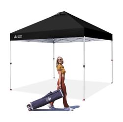 10x10 Pop Up Canopy Tent with One Push Setup Easy Outdoor