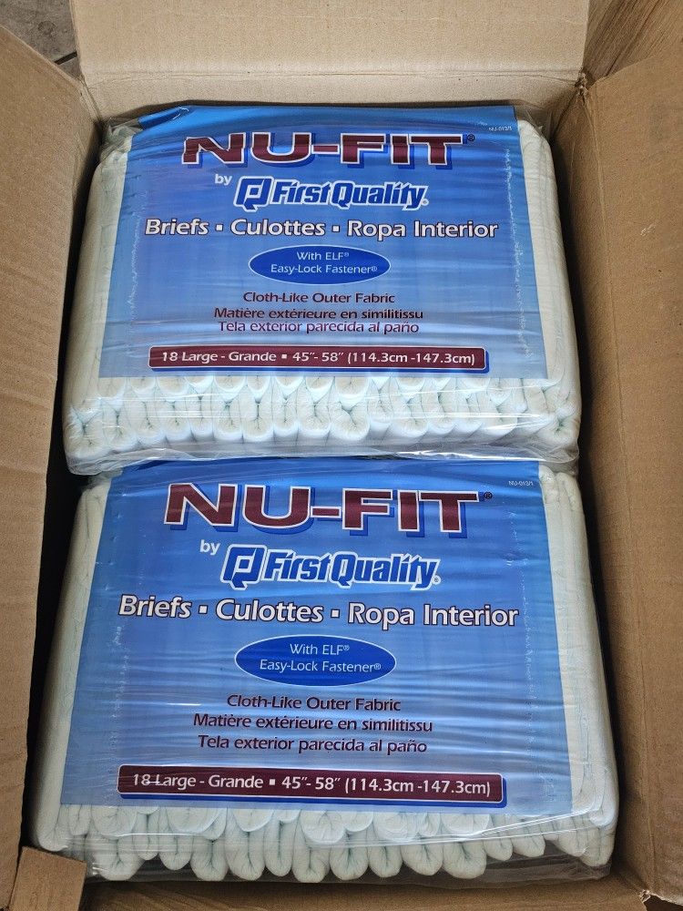 Adult Diaper Size L Brand New $9 For Each 4 Bag Available 