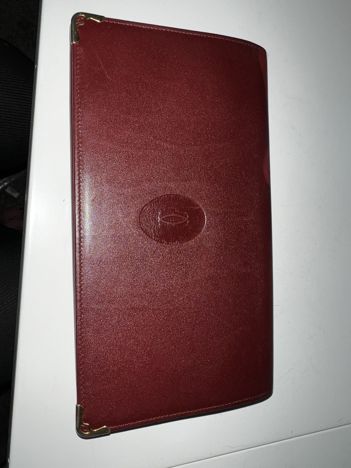Authentic Cartier Bordeaux Long Wallet