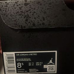 Jordan 4’s Red Cement