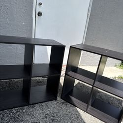 2 Dark Brown Bookshelfs 