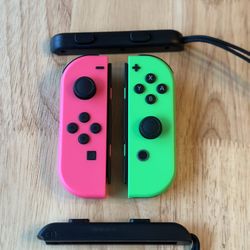 Joycons For Nintendo Switch Pink Green 