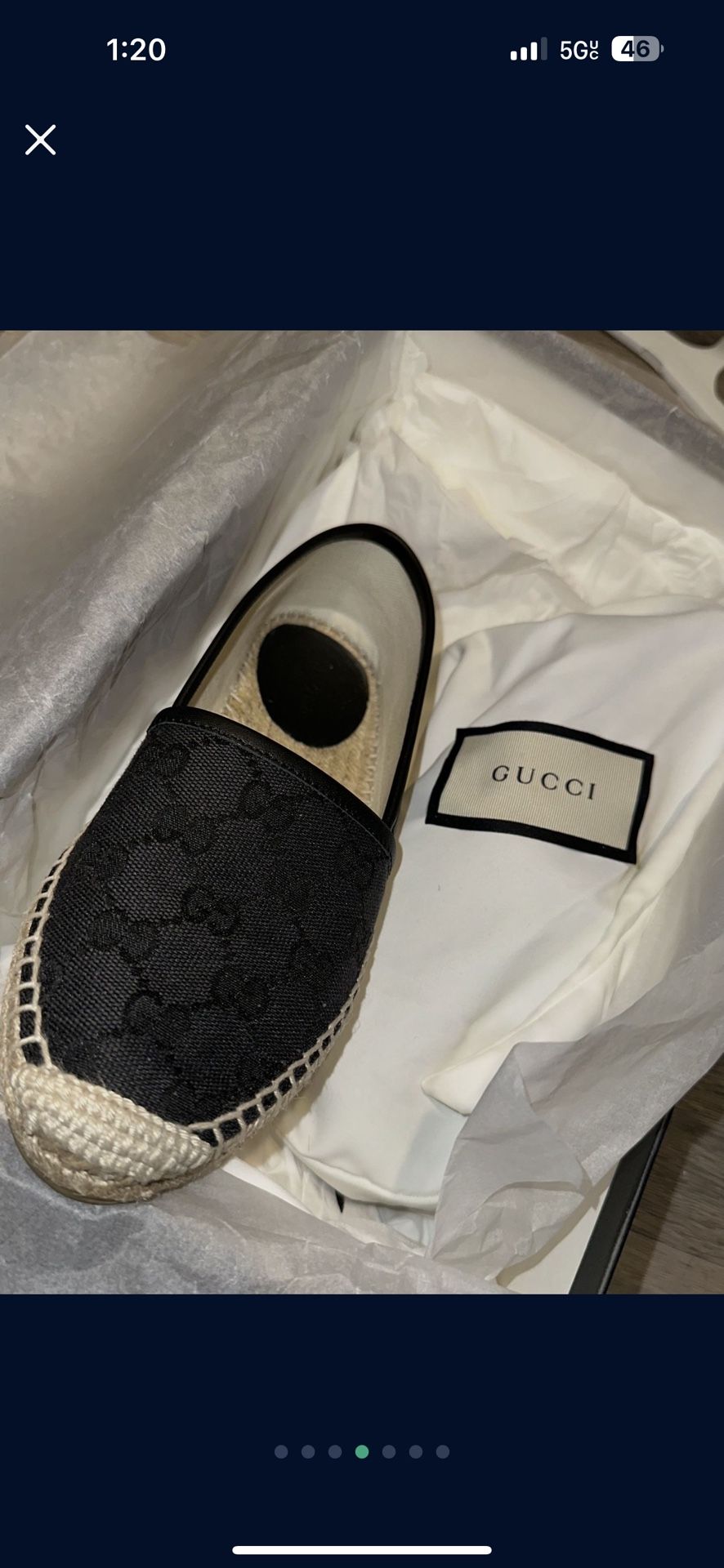 Black Gucci Espadrilles