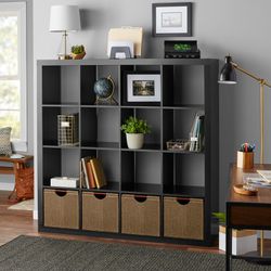 NEW Stylish Wooden Storage Organizer Bookcase Office College
