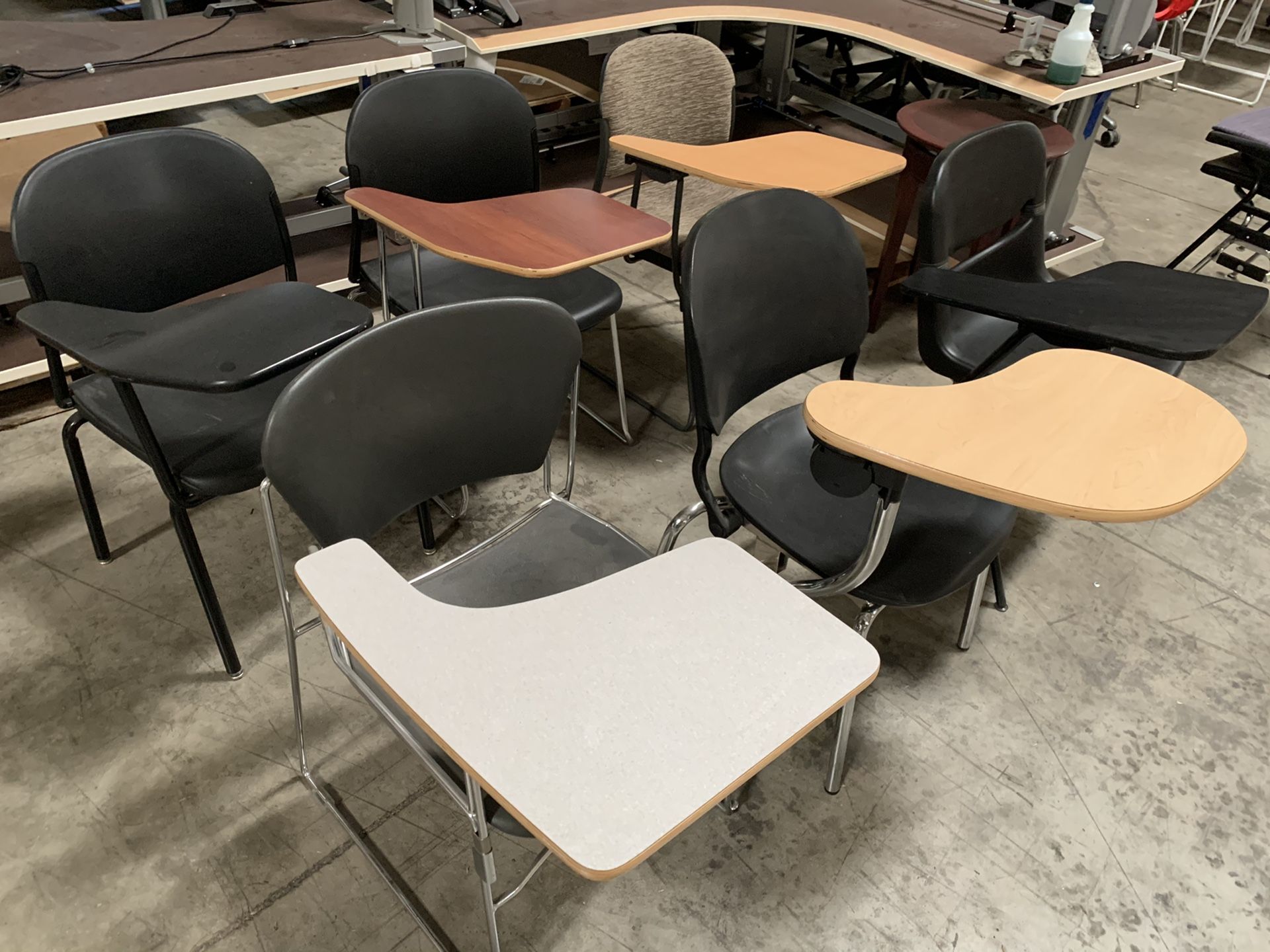 KI Tablet Arm student chairs, $35 each