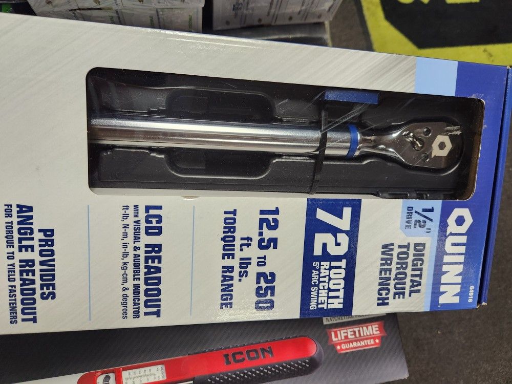 Quinn 1/2" Drive Digital Angle Torque Wrench.
