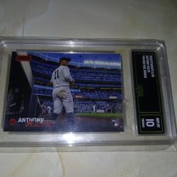 Anthony Volpe graded red foil card