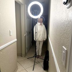 New In Box 19 Inch Large LED Ring Light Tall Adjustable Stand Barber Tattoo Shop Photography Lighting With Controller 