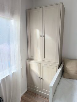 Two piece cabinet set