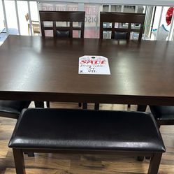 6pc Dining Table Set 