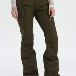 PERFECT CONDITION: Worn 1 time, Burton Gloria Insulated Snowboard Pants Womens, Forest, GORE TEX