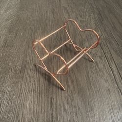 cute rose gold heart beauty blender holder