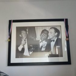 Framed and matted rat pack Black And White . 100  Ea Both For 150