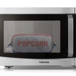TOSHIBA ML-EM34P(SS) Smart Countertop Microwave, Sensor Reheat, Works With Alexa & Remote Control, Kitchen Essentials, Mute Function&ECO Mode, 1100W, 