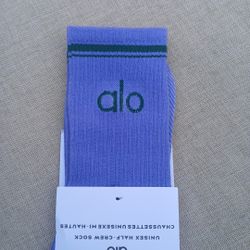 ALO UNISEX CREW SOCK MEDIUM LARGE