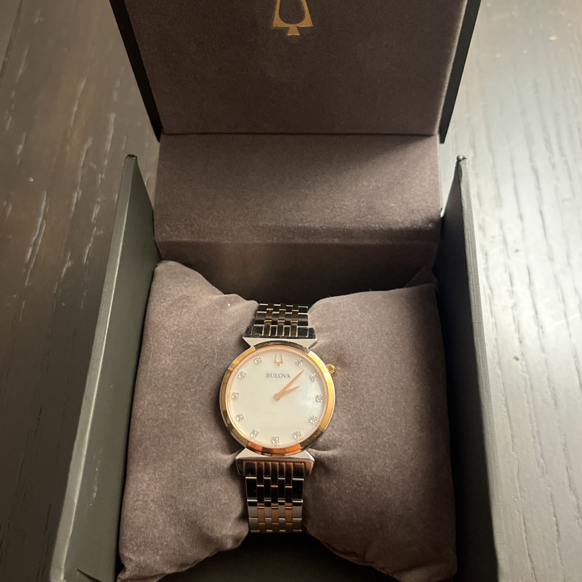 WOMENS BULOVA WATCH (Rose Gold/Stainless Steel)