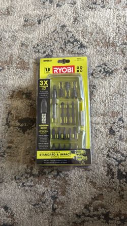 New Ryobi 18 pc bit set
