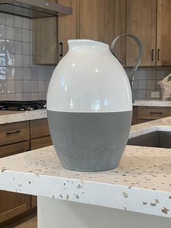 Kirkland Gray And White Pitcher Base