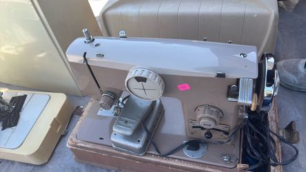 Vintage Portable Sewing Machine with Case