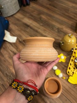 Little Floral clay pots