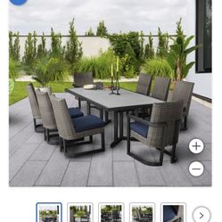Agio Costco Brand New Table And 8 Chairs 