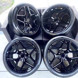 “NEW” 20’ Inch Camaro Z28 Wheels Gloss Black With Pirelli Tires 5x120 Bolt G8 CTSV 1LE SS Sedan ZL1 
