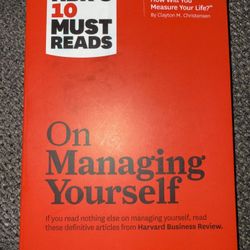 On Managing Yourself 