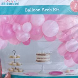 DIY BALLOON ARCH PINK COLORS 