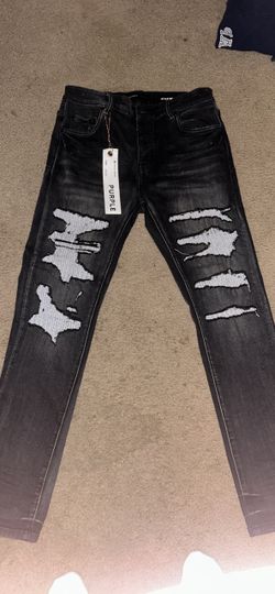 Purple jeans