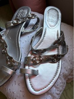 Silver Sandals - Ladies size 10