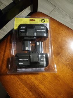 Ryobi 18v Batteries 4.0ah 