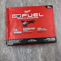 Milwaukee M18 Fuel 4-1/2" / 5" Braking Grinder Paddle Switch, No-Lock