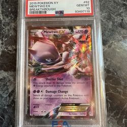 Mewtwo EX breakthrough PSA 10 