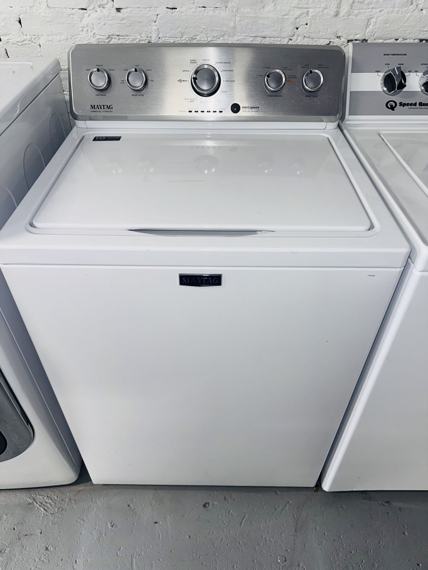 Maytag washing machine, a receipt for a 60-day warranty