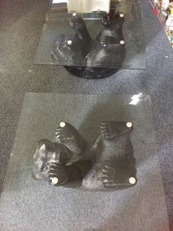 I have two gorgeous bears glass living room tables