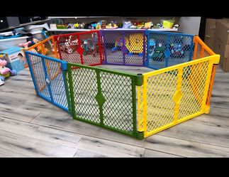 Big 10 panels Toddleroo Play Yard Fence Gate Playpen