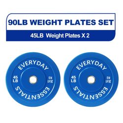 BalanceFrom Olympic Bumper Plate Weight Plate 45lbs