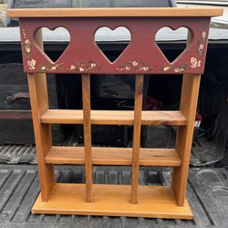 Vintage Country Style Wooden Wall Hanging Nic-Nac Shelf 