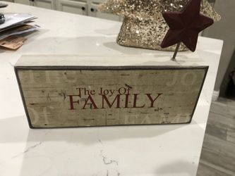 Wood Christmas sign