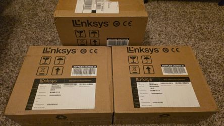 Brand New in Box Linksys router x3 Model LN1301 Tri-band