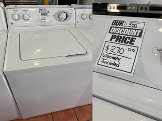 Washer Large Load With 3 Months Of Warranty And 1 Year Of Service 