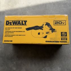 New In Box DeWalt 20v Vacuum 