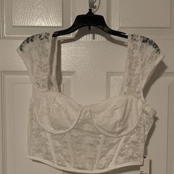 Brand New Faded Rose Lace Top Size Large & XL Juniors $5.00 each 
