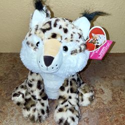 NEW Adorable medium sized BOBCAT Stuffed Animal Plush - Plushie - Stuffie - for Valentine’s Day