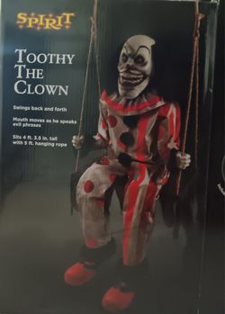 Spirit Halloween Toothy The Clown Animatronic